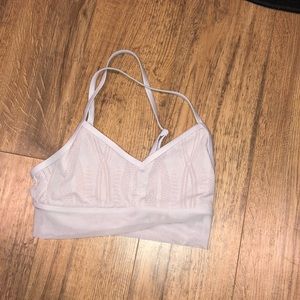 White sports bra